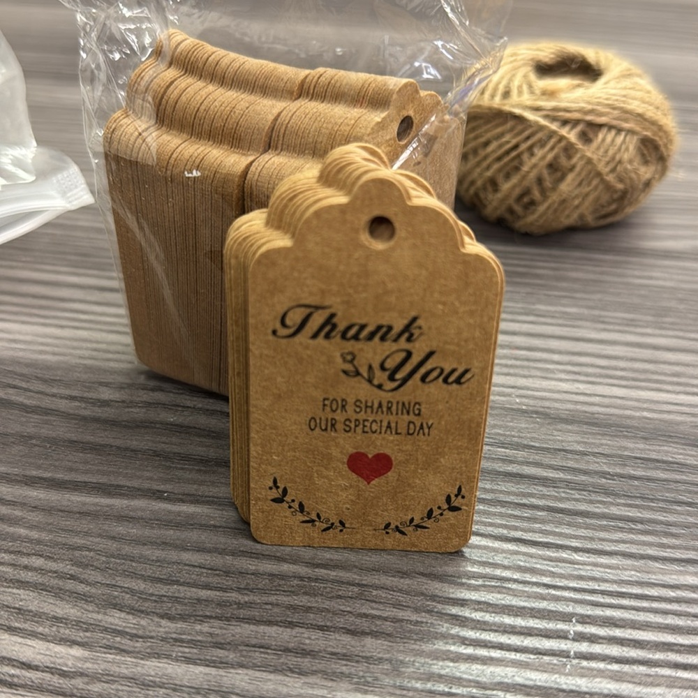 Thank You for sharing our special day Thank you tags craft paper bundle new